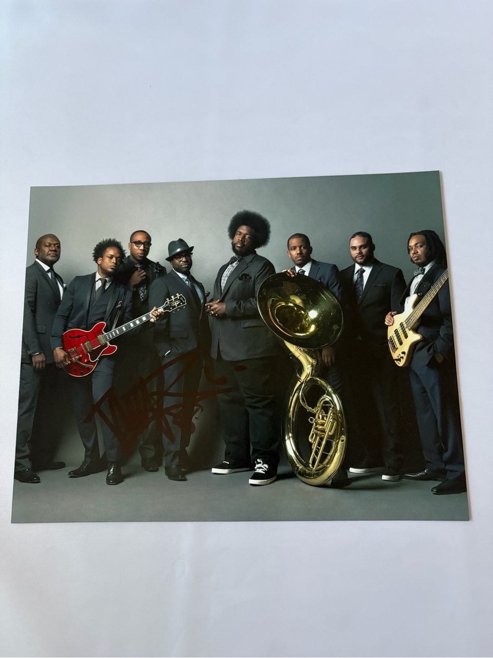 The roots autographed photo Black thought signed Wu tang clan Nas de la soul